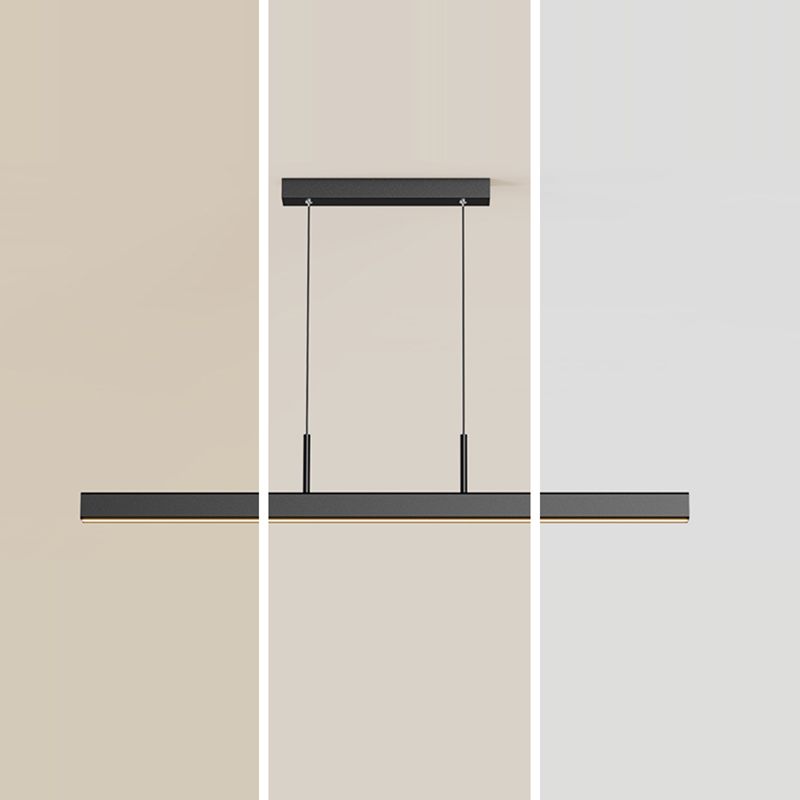 Nordic Simple Modern Light Luxury Style LED Hanging Island Pendant Light for Dining Room Office