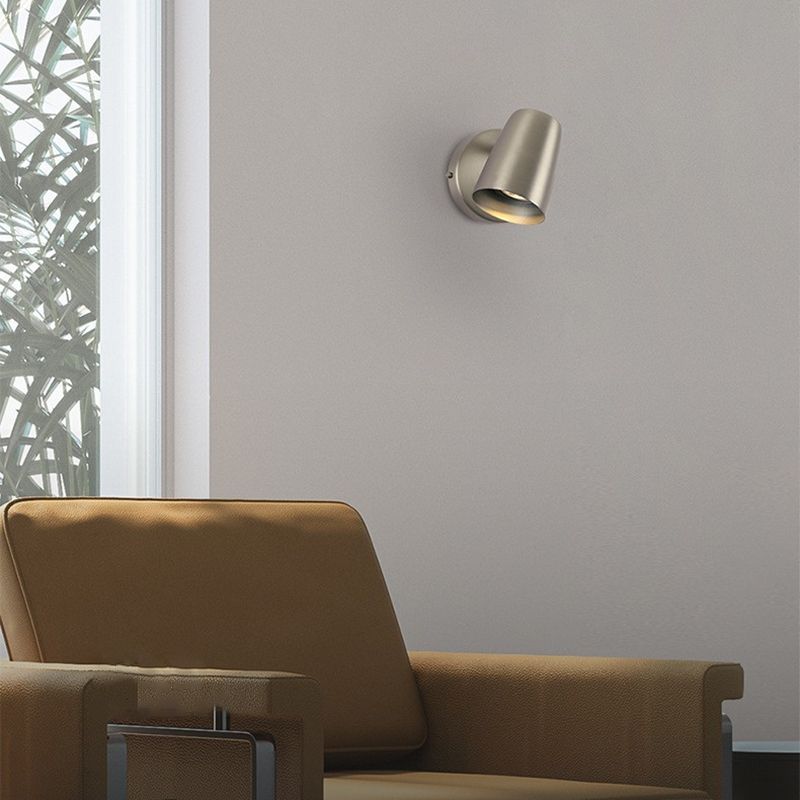Modern Simple Wall Light Cylinder Shape Rotatable Wall Lamp for Living Room