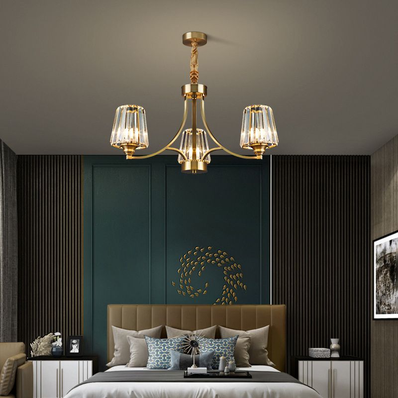 Sputnik Clear Glass Chandelier Pendant Light Industrial Living Room Chandelier Lighting