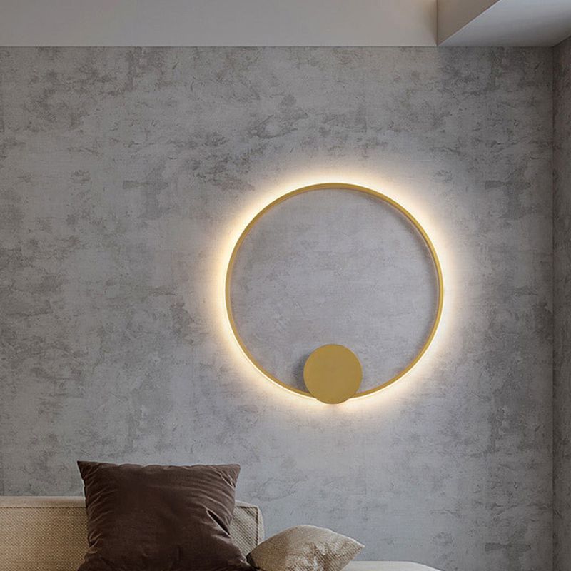 Modern Style Linear Shape Wall Sconce Metal 1 Light Sconce Lighting for Living Room