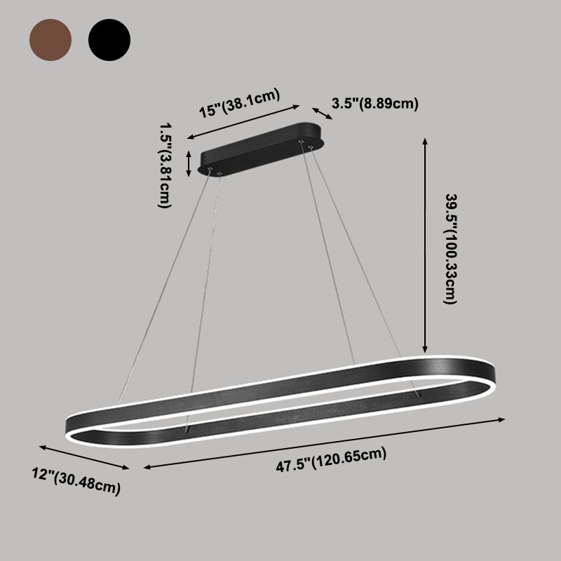 Moderne stijl hangende lamp eenvoudige led hanglamp lamp voor eetkamer