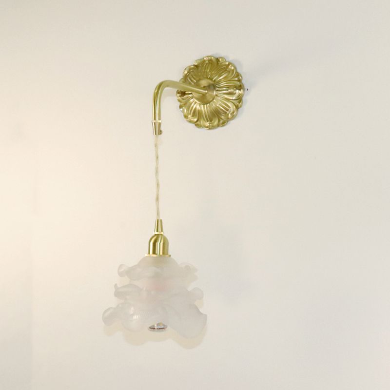 Modern Style Glass Wall Lamp Creative Wall Light Sconce for Bedroom