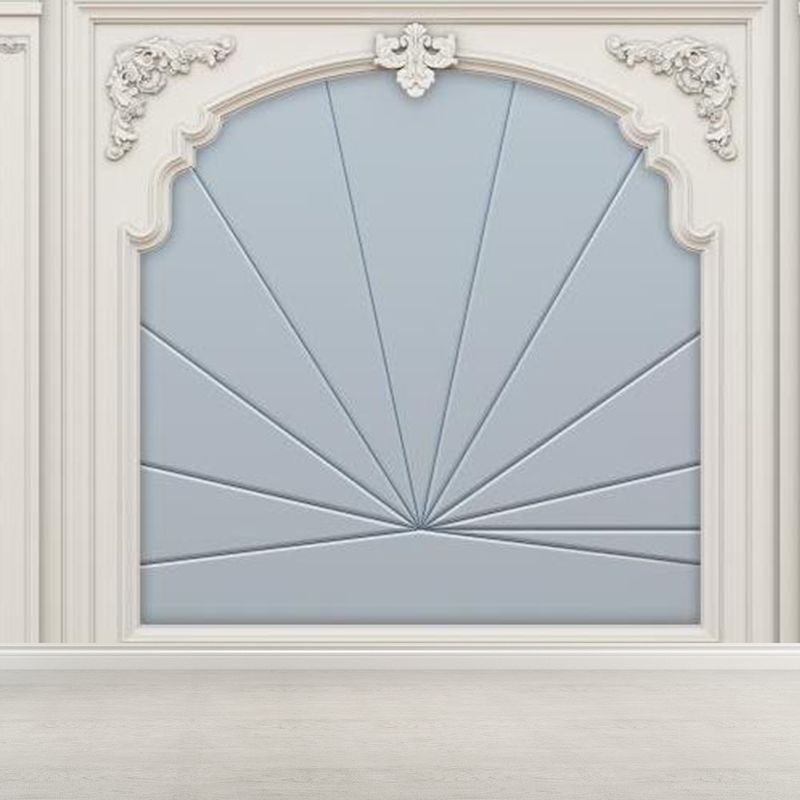 Relaxing Fanshaped Wall Mural for Dining Room Illustration Wall Decor, Customised