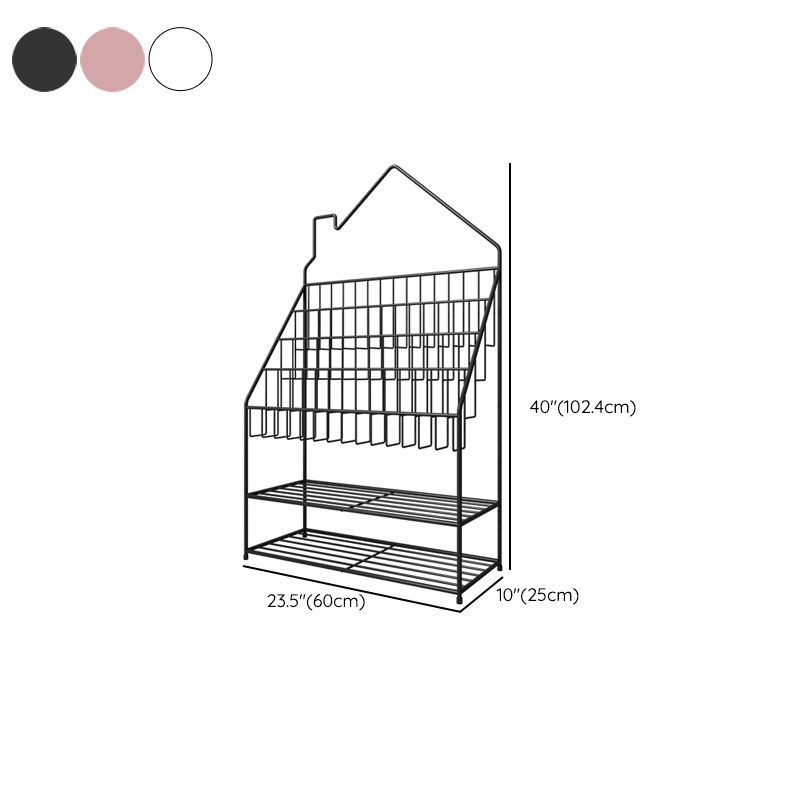 Closed Back Ladder Bookshelf Metal Shelves Included Bookcase
