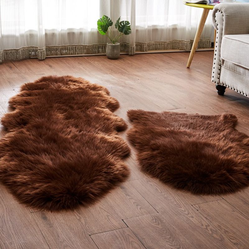 Netter mehrfarbiger Teppich flauschiger Teppichmaschine waschbarer Haustier-freundlicher Nicht-Schlupf-Teppich für Mädchenzimmer