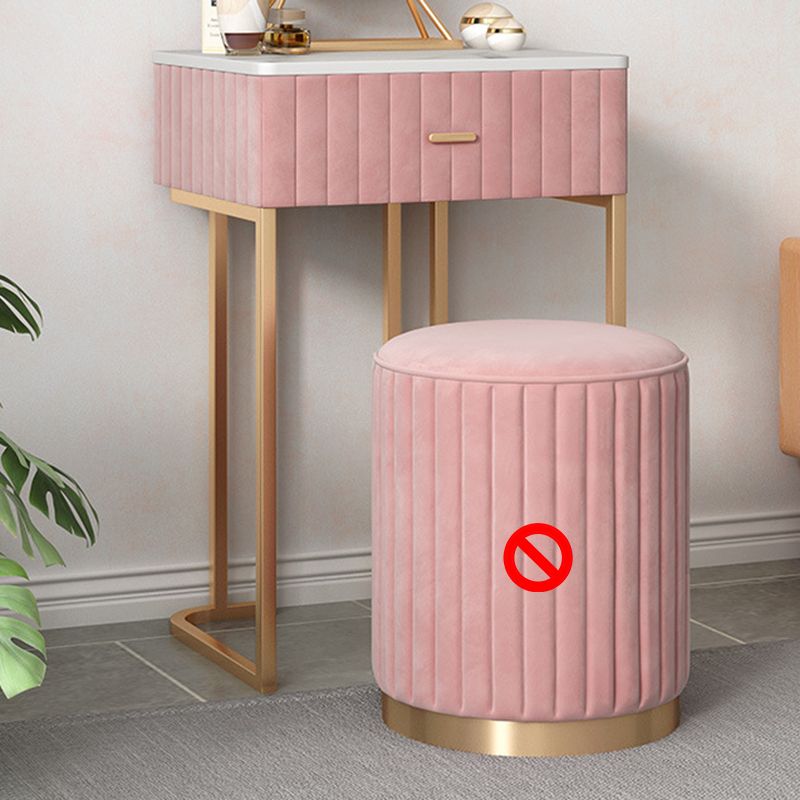 1 Drawer Dressing Table Luxurious Metal Frame Make-up Vanity