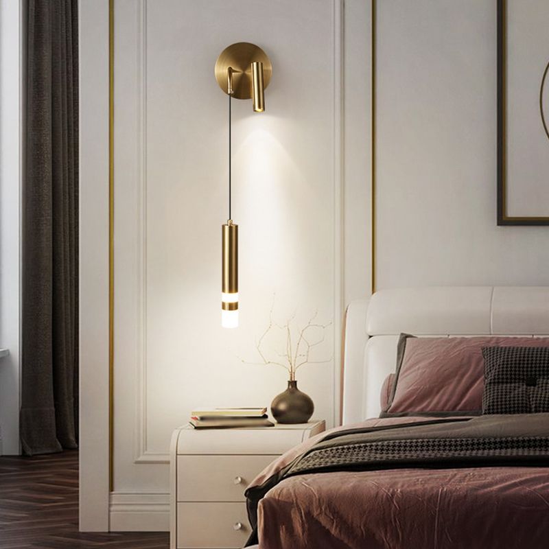 Contemporary Wall Mounted Light Aluminum 2-Light Wall Lamps for Bedroom