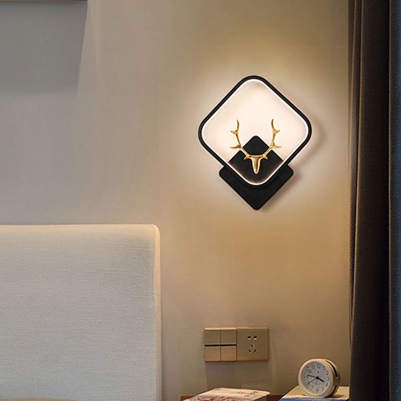 Metal Antler Sconce Light Fixture Simplicity Style LED Wall Mounted Light Fixture