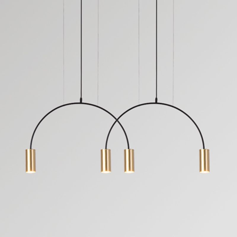 Luz de lámpara de araña colgante de estilo simple y simple para bar de comedor