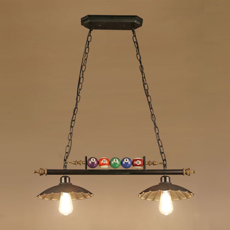 American Style Metal Chandelier Multi Light Hanging Light for Billiard Shop