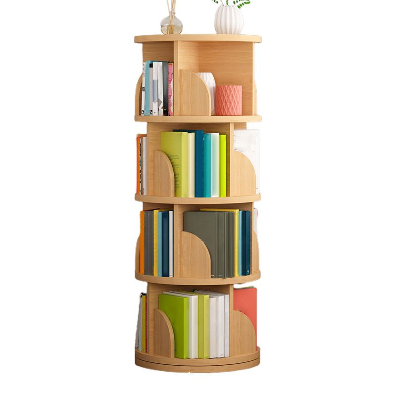 Modern Style Wood Bookcase Closed Back Bookshelf for Any Room