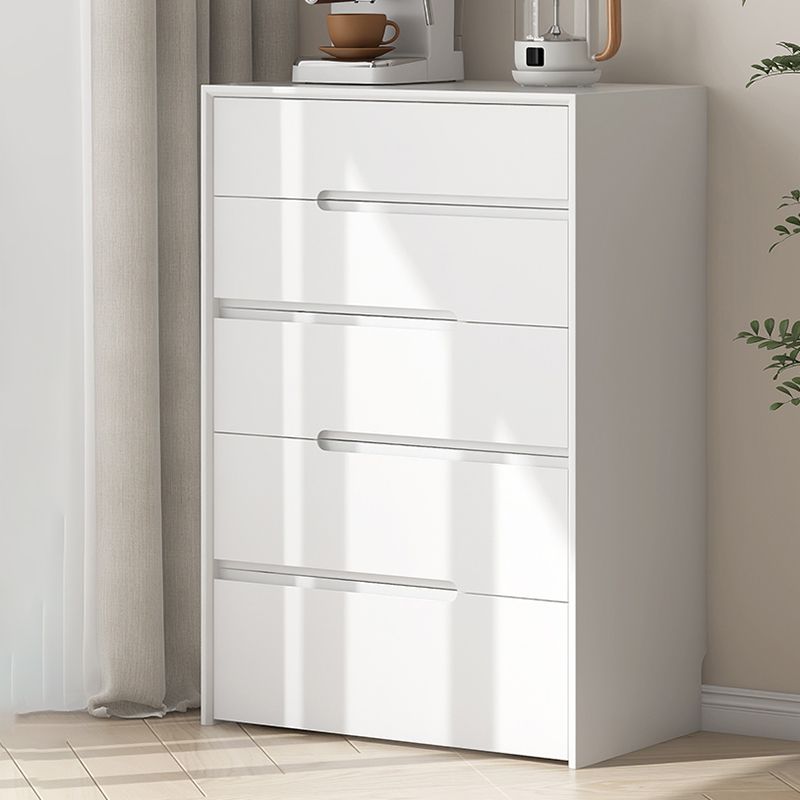 Scandinavian Vertical Storage Chest with Soft-Close Drawers for Home