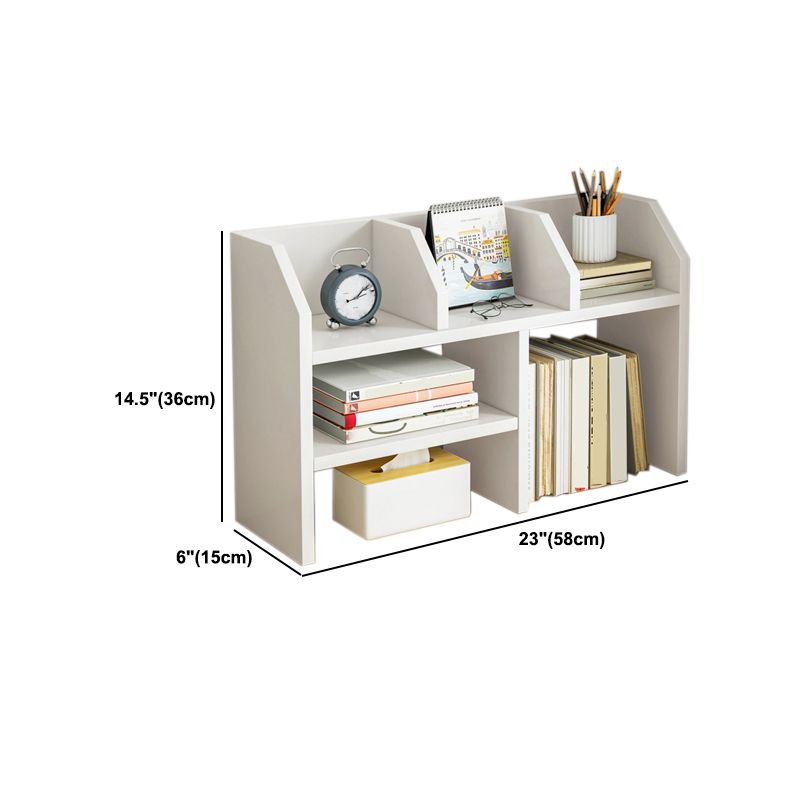 Contemporary Wooden Bookcase Open Storage Bookshelf with Shelves