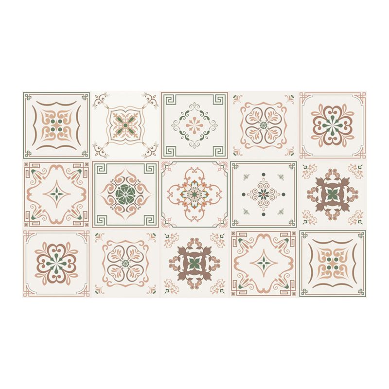 Boho Chic Quatrefoil Wallpaper Panel Set Brown Pick Up Sticks Wall Art for Kitchen