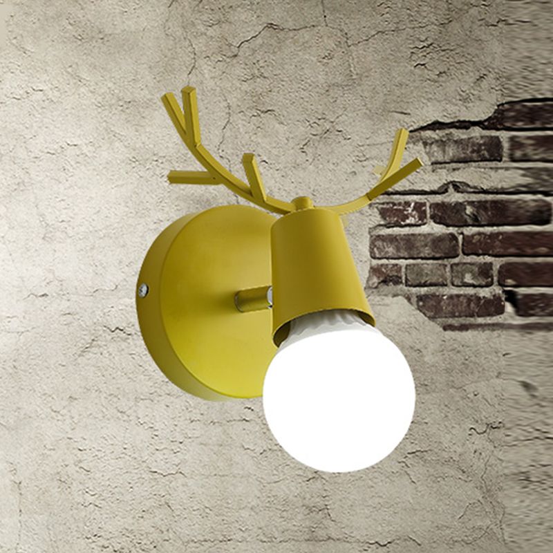 Macarons modernos de pared de metal únicos Luz de pared de 1 luces