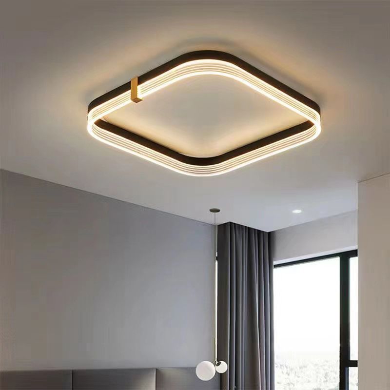 Moderne stijl acryl inbouw plafondarmatuur Geometrische 1-lichts gemonteerde led-verlichting