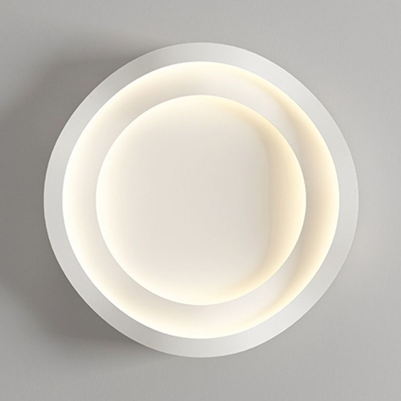 Modernism Flush Mount Metal Ceiling Mounted Fixture in White for Bedroom