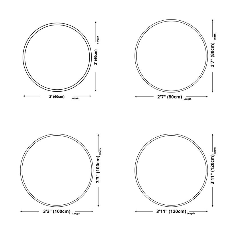 Round Area Tapijt Leisure Rug Polyester Stain Resistent Wasbaar Binnen Tapijt voor woonkamer