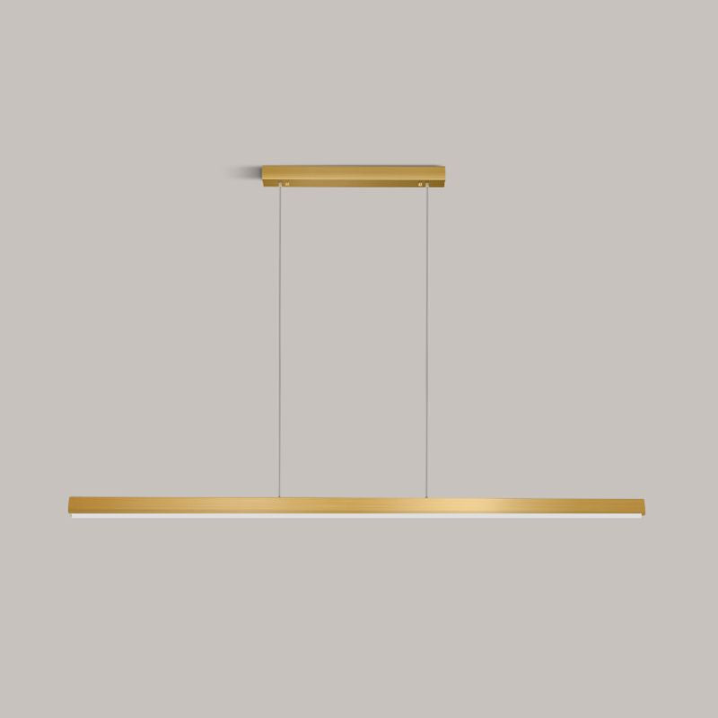 Linear Isola Pendant Gold Gold Modern Benice a sospensione Luce per sala da pranzo