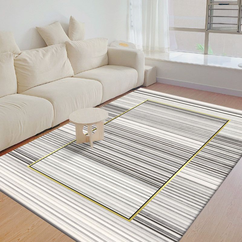 Beige moderne tapijten polyester curve binnen tapijt niet-slip achterste tapijt voor woonkamer