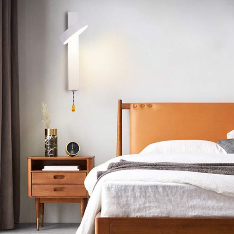 Moderne metallrotbare Wandleuchte geometrische 11 -Zoll -Wandleuchten mit Schalter