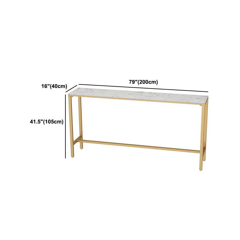 Glam Bar Set 1/2/4/7 Pcs Marble Bar Table with Upholstered Stools