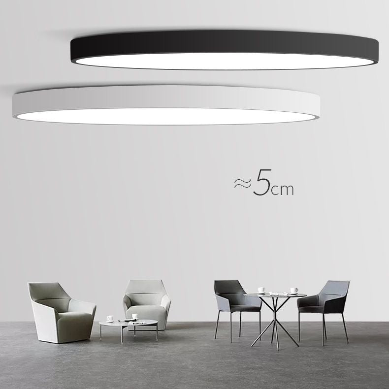 Round Simplicity LED Lighting Fixture 2" Ultra-thin LED Ceiling Lamp for Bedroom