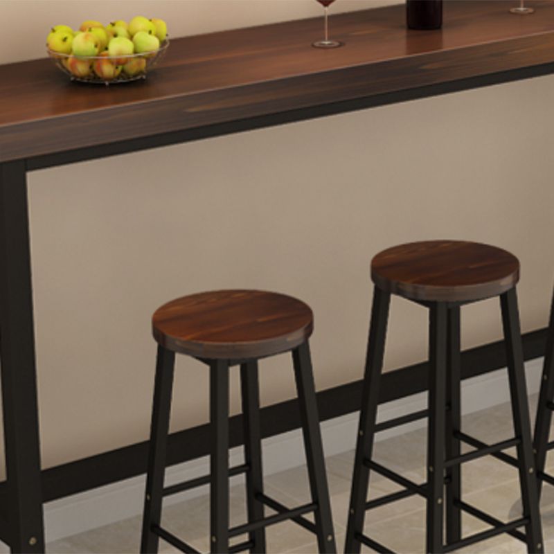 Armless Counter Height Stools with Footrest, Contemporary for Bristol