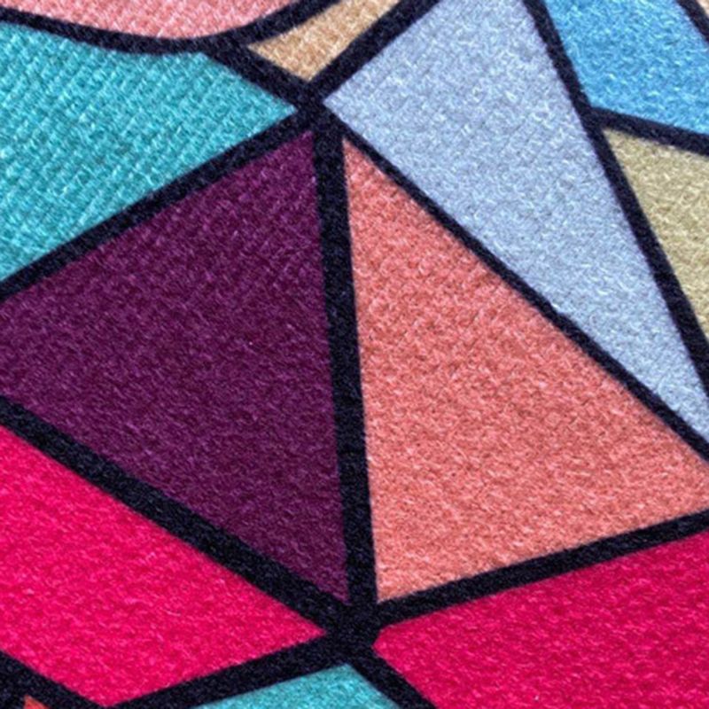 Gray Simple Carpet Polyester Deer Carpet Darwing Area Carpet for Living Room