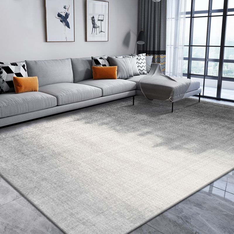 Gray Abstract Pattern Rug Blending Modern Rug Washable Area Rug for Home Decor