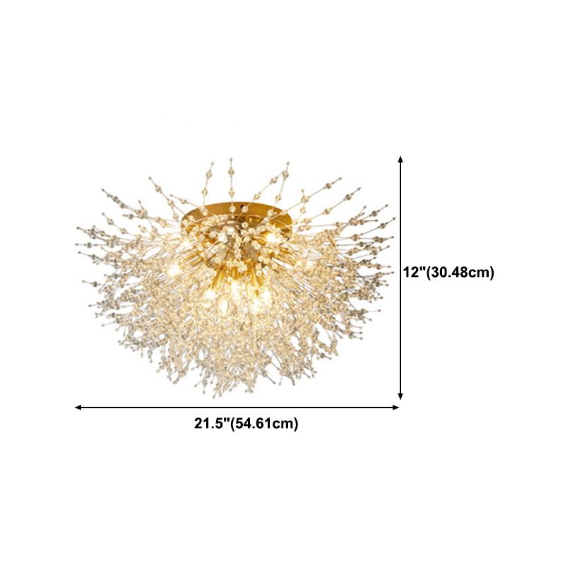 Modern Sputnik Flush Mount Light Flush Ceiling Lights for Dining Room