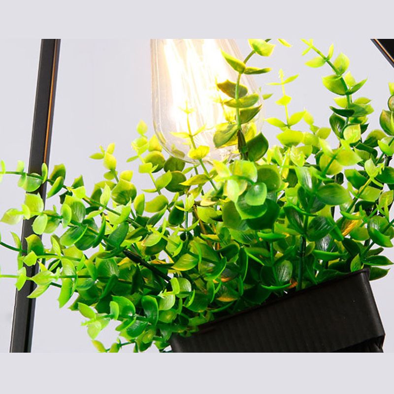 Geometrisch restaurant Hangende hanger lichte loftstijl metalen zwart hangend plafondlicht