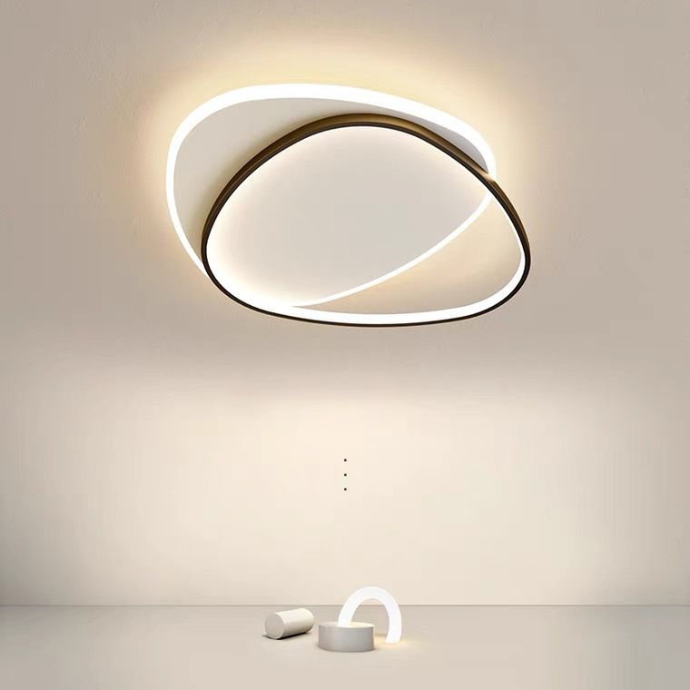Minimalistische geometrie metalen inbouwlamp voor hal, slaapkamer en keuken