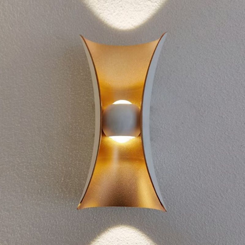 2 lichten geometrische wandverlichtingsarmaturen moderne stijl metalen wandlampen