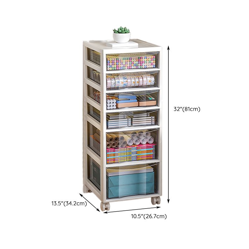 Modern Plastic File Cabinet Storage Drawers Filing Cabinet for Office