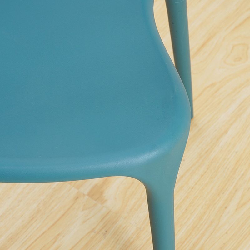 Glam Indoor-Outdoor Chair Stacking Dining Armless Side Chair