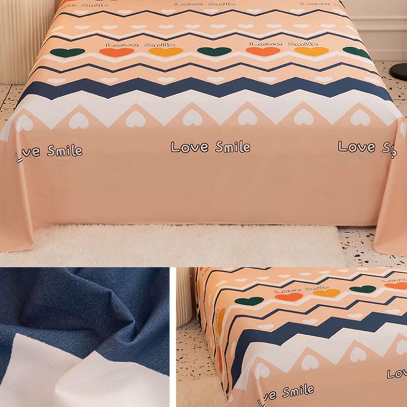 Floral Pattern Bed Sheet Breathable Skin-friendly Bed Sheet Set