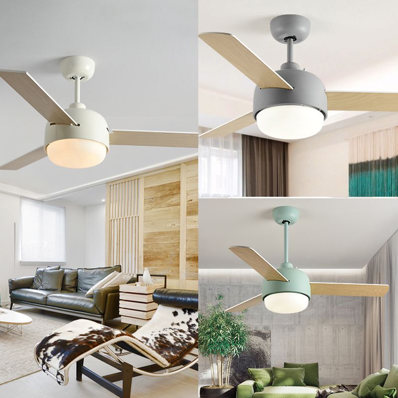Metal Fan Shape Ceiling Fans Kid Style 1 Light Ceiling Mount Fan Fixture
