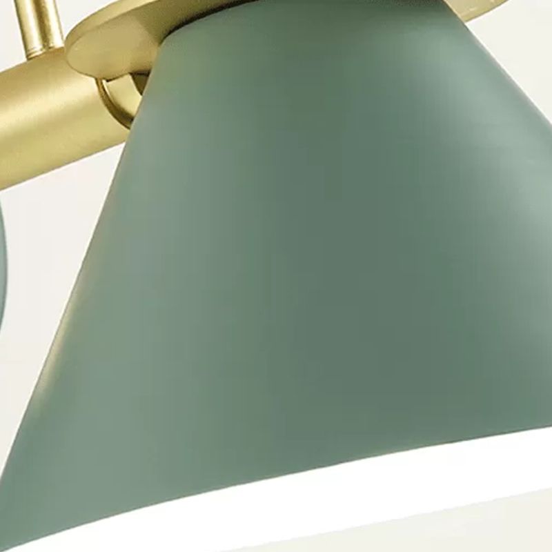 Modern Style Cone Shape Wall Sconce Metal 1 Light Sconces for Bedroom