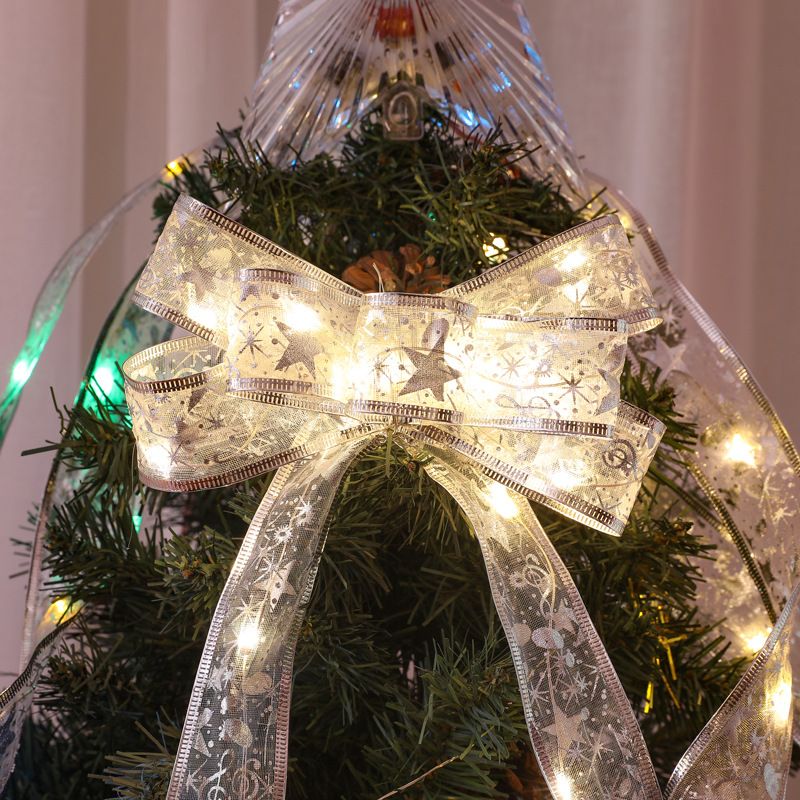 Modern Creative Rope Light Copper Wire Ribbon Light Post for Christmas Decorate