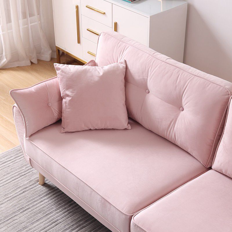 Contemporary Standard Flared Arm Sofa Convertible Sofa, 63.38" W x 35.82" D x 34.64" H