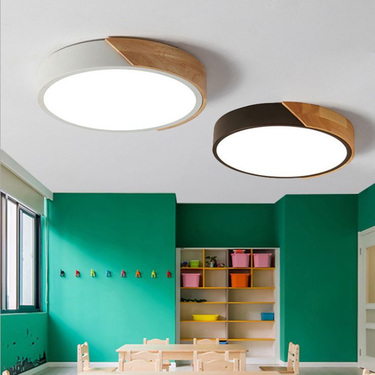 Ronde inbouwlamp Kleurrijke Macaron acryl inbouwverlichting voor slaapkamer in wit