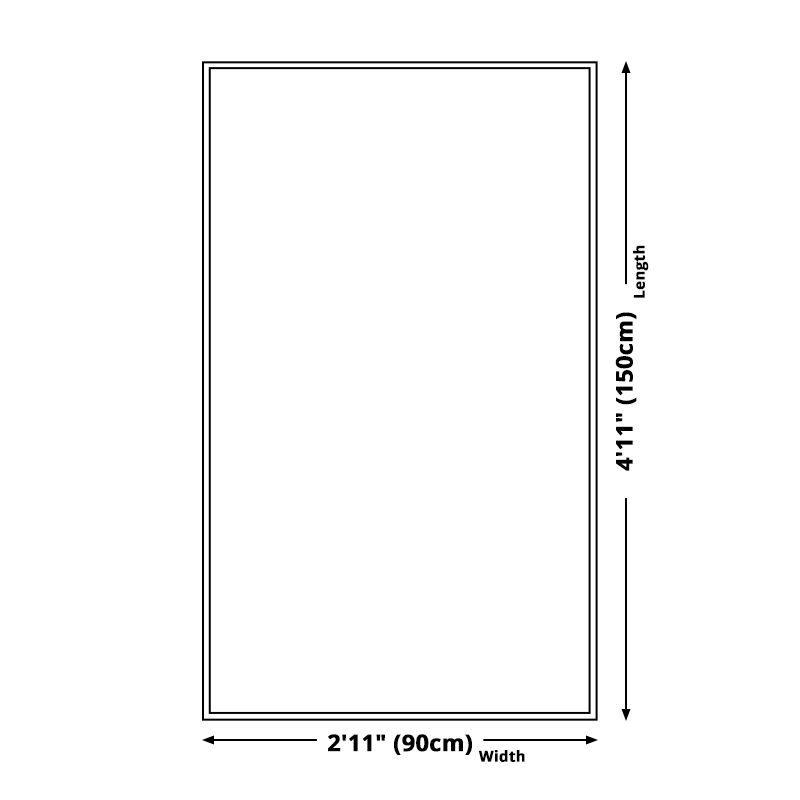 Modernist Houndstooth Pattern Rug White and Black Polyester Rug Non-Slip Pet Friendly Washable Are Rug for Bedroom