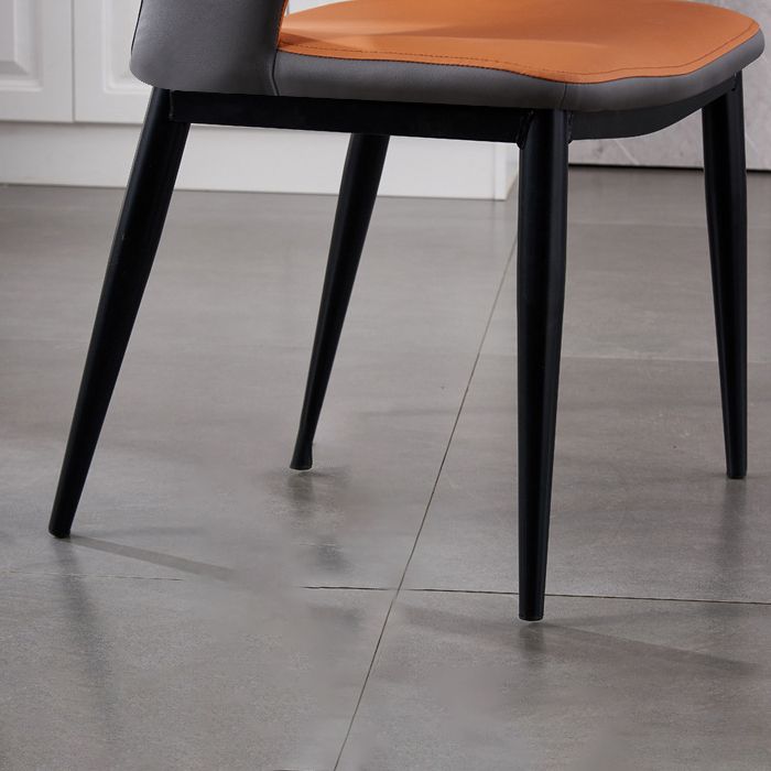 Zeitgenössischer Esstuhl gepolsterte offene Essnamenstuhl für Zuhause