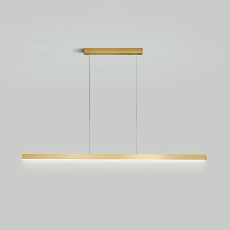 Linear Isola Pendant Gold Gold Modern Benice a sospensione Luce per sala da pranzo