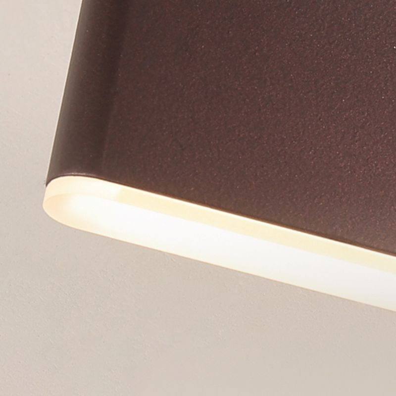 Modern Style Rectangle Shape Wall Sconce Metal 1 Light Wall Lighting for Bedroom