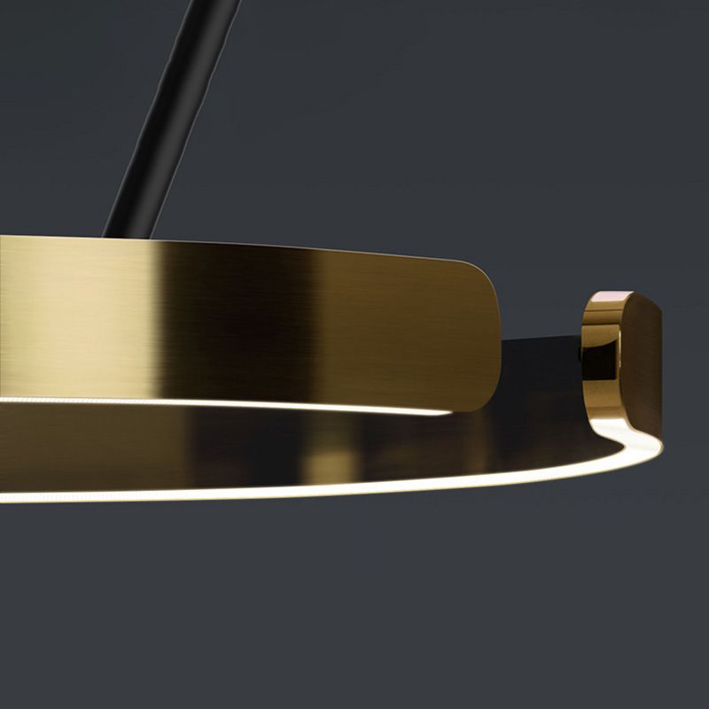 Contemporary LED Suspension Light Acrylic Shade Hanging Lights for Living Room