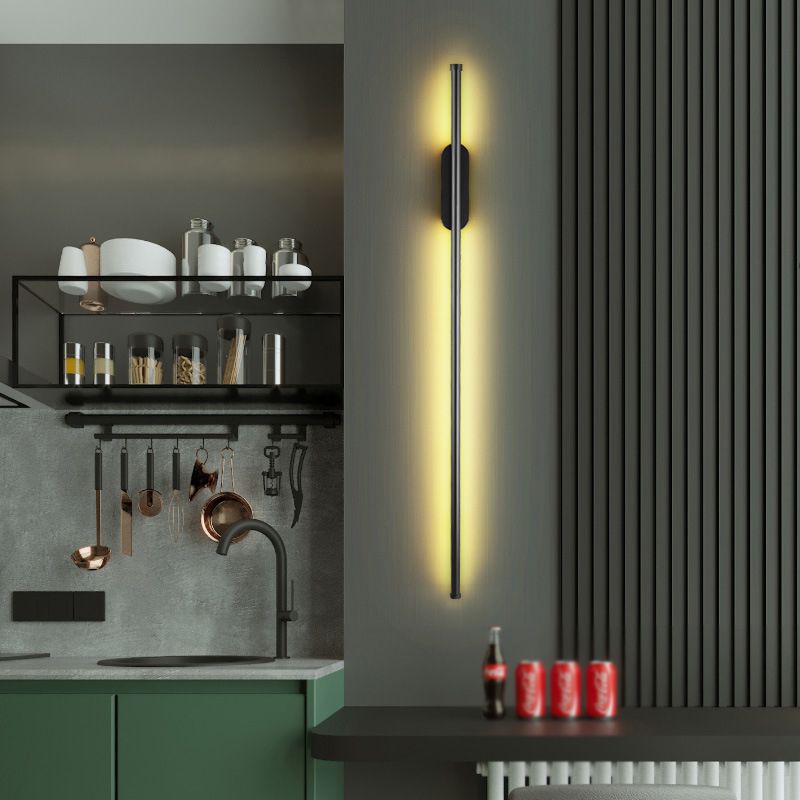1 Light Linear Wall Sconces Modern Style Metal Wall Mounted Lamps