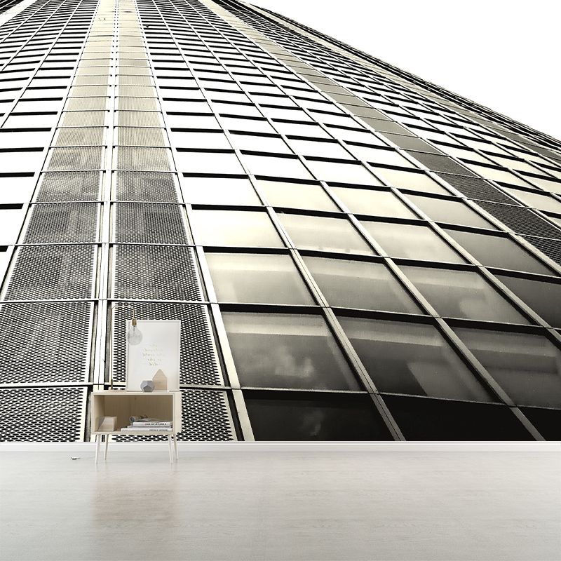 Vivid Building Wall Mural for Office Room, Moisture Resistant, Made to Measure