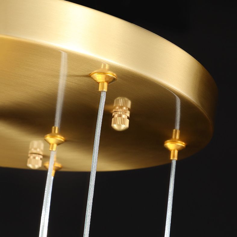 Meerdere afgeschuinde kristalprisma's Droplamp Moderne lange suspensie hanglamp voor trap